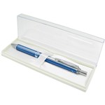 PENTEL BL407 ENERGEL METALLIC RETRACTABLE GEL INK PEN 07MM SKY BLUE BARREL BLACK INK