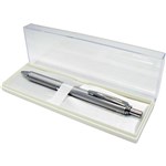 PENTEL BL407 ENERGEL METALLIC RETRACTABLE GEL INK PEN 07MM SILVER BARREL BLACK INK