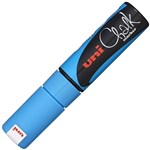 UNIBALL CHALK MARKER CHISEL TIP 8MM LIGHT BLUE