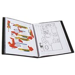 RAZORLINE DISPLAY BOOK 20 FIXED INSERT POCKETS A3 BLACK