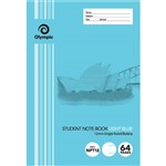 OLYMPIC NPT12 EXERCISE BOOK NSW RULING 12MM 55GSM 64 PAGE 250 X 176MM LIGHT BLUE PACK 20