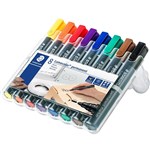 STAEDTLER 352 LUMOCOLOR PERMANENT MARKER BULLET 20MM ASSORTED WALLET 8