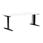 BURO SYNTRA HEIGHT ADJUSTABLE DESK 1500 X 750MM BLACK FRAME