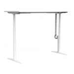 BURO SYNTRA HEIGHT ADJUSTABLE DESK 1800 X 750MM WHITE FRAME