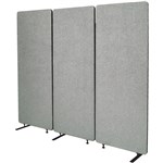 VISIONCHART ZIP ACOUSTIC TRIPLE EXTENSION PANEL 1650 X 1830MM SILVER