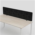 SANA ALTITUDE ABOVE DESK SCREEN 12MM THICK 1200 X 600MM SHADOW