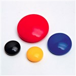 VISTA MAGNETIC WHITEBOARD BUTTONS 40MM ROUND ORANGE PACK 4