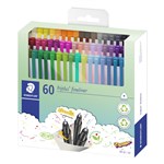 STAEDTLER  TRIPLUS  FINELINER  HANGSELL BOX OF 60 ASSORTED COLOURS
