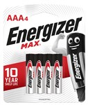 ENERGIZER BATTERY AAA CARD4