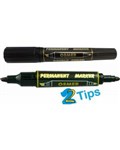 OSMER PERMANENT MARKER OSMER DOUBLE ENDED BLACK