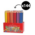 PENCIL COLOUR FABER CLASSIC HEXAGONAL BOX 144