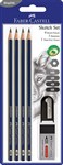 PENCIL LEAD FABERCASTELL GOLDFABER GRAPHITE SKETCH SET 6PC