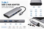 7IN1 USB C HUB ADAPTER 4K HDMI Multiport Docking Station with 100W PD 5Gbps USB 30 SDTF Card Reader