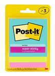 NOTES POSTIT 3321SSMIA 76X76MM RECYCLABLE ASSORTED PK3