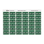 AVERY 43375 LATERAL FILE LABEL SIDE TAB YEAR CODE 25 25 X 38MM GREEN PACK 180