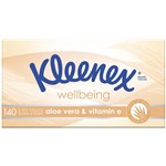 KLEENEX FACIAL TISSUES ALOE VERA  140s