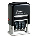SHINY SELFINKING MINI DATE STAMP  BLACK