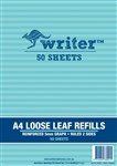  REINFORCED LOOSE LEAF REFILL A4 5MM GRAPH PK50SHTS