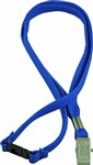 LANYARD OSMER NYLON ALLIGATOR CLIP 50CM BLUE PK20