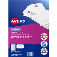 White Laser Labels