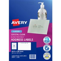 Laser Quick Peel Clear Labels